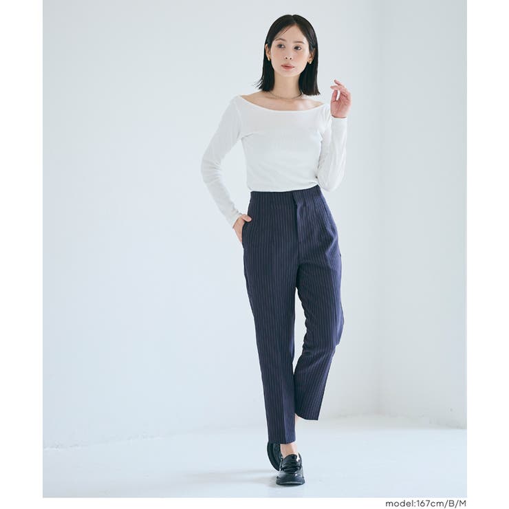 〈26ss新色登場〉360°美脚見えを叶える！3Dストレッチハイウエストパンツ | coca | 詳細画像32 
