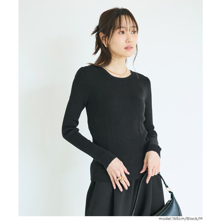 ＼26aw新色登場／軽量ニット クルーネックラウンドヘム【西山茉希様着用】 | coca | 詳細画像17 