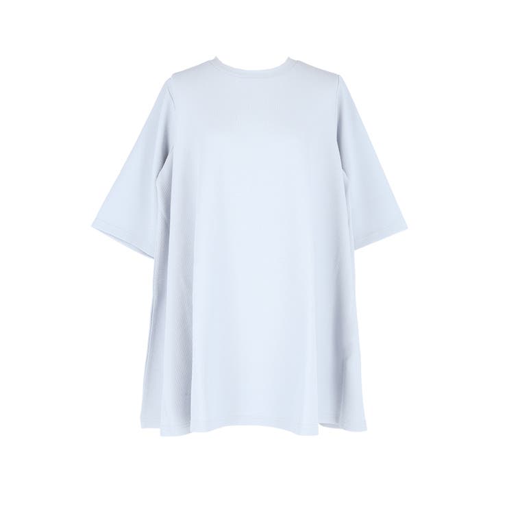 〈26ss新色登場〉エンボスAライン半袖チュニック【速乾・イージーケア】 | coca | 詳細画像2 