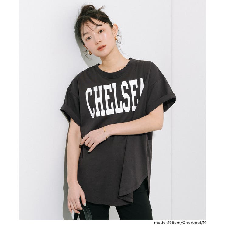 テールカットカレッジビッグTシャツ | coca | 詳細画像15 