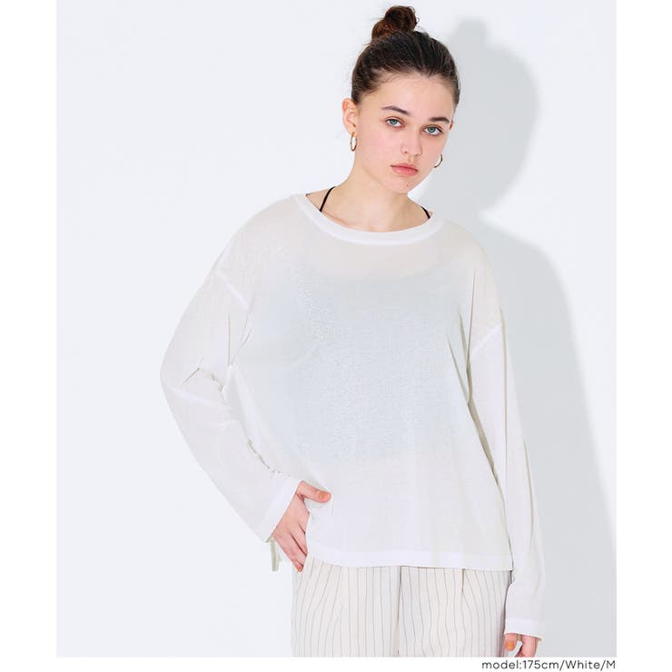 ［White］ | 〈予約開始〉〈26ss新色登場〉シアージョーゼットオーバーTシャツ | coca