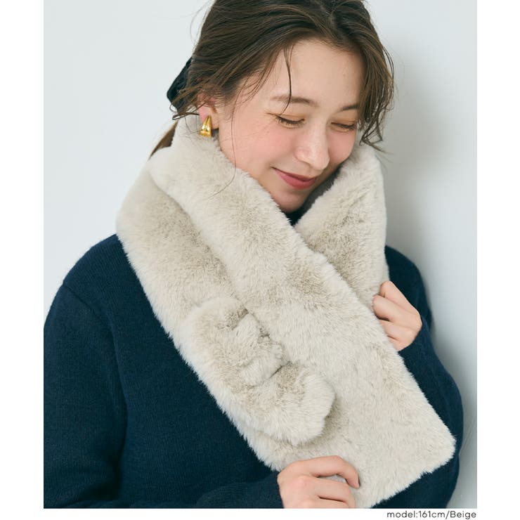 ［Beige］ | ＼新色登場！／フェイクファーティペット | coca