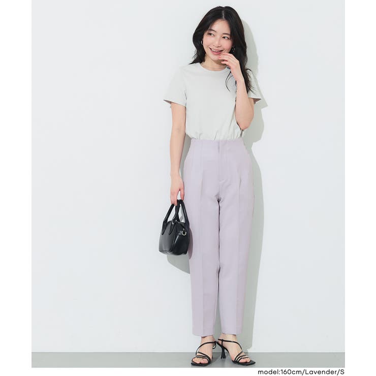[Lavender] | 〈26ss新色登場〉360°美脚見えを叶える！3Dストレッチハイウエストパンツ | coca