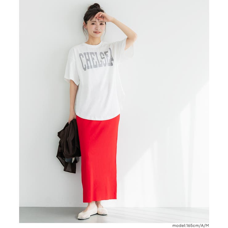 テールカットカレッジビッグTシャツ | coca | 詳細画像10 