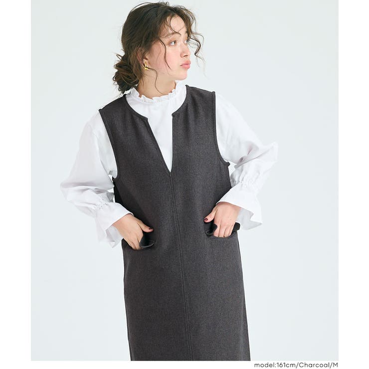 ウーリッシュツイルジャンパースカート | coca | 詳細画像6 