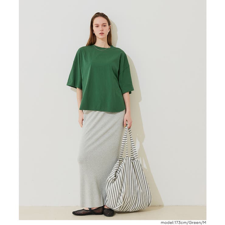 〈26ss新色登場〉着回し力抜群！5部袖ビッグTシャツ | coca | 詳細画像18 