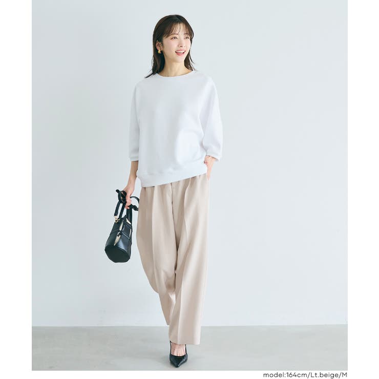 〈26ss新色登場〉ダブルクロスワイドパンツ〈セットアップ対応〉 | coca | 詳細画像17 