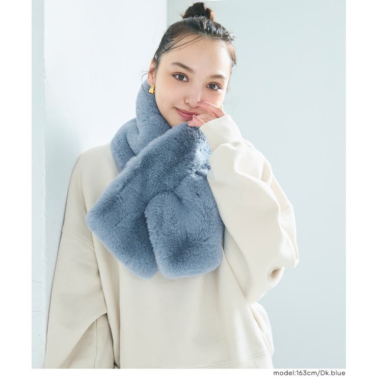 ［Dk.blue］ | ＼新色登場！／フェイクファーティペット | coca