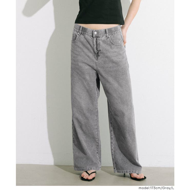 【SUMMER DENIM】サマーデニムウエストゴムイージーパンツ〈26ss新色… | coca | 詳細画像15 