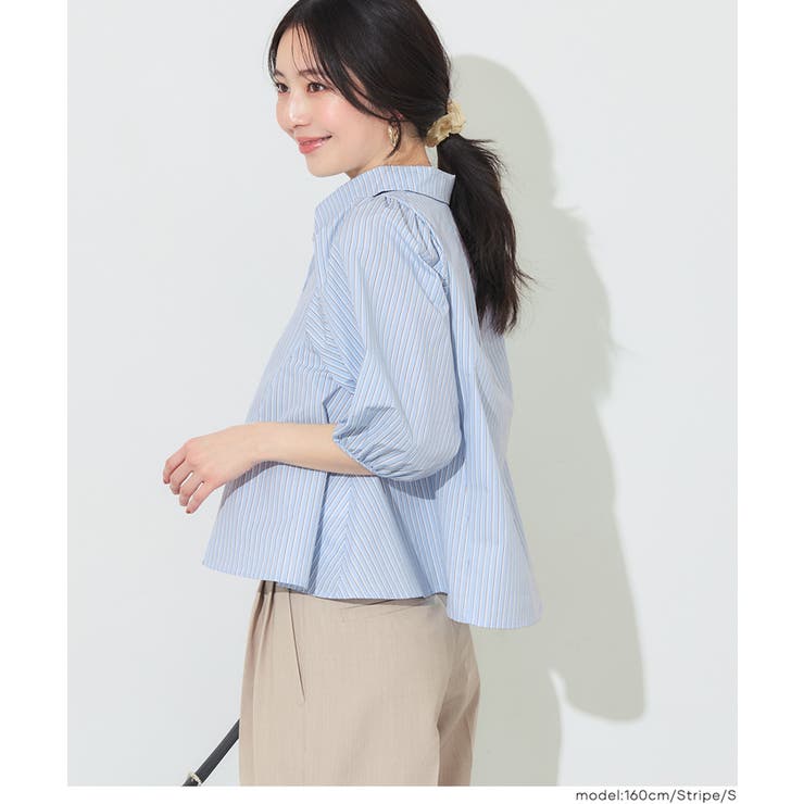 〈26ss新色登場〉パフスリーブフレアシャツ | coca | 詳細画像10 