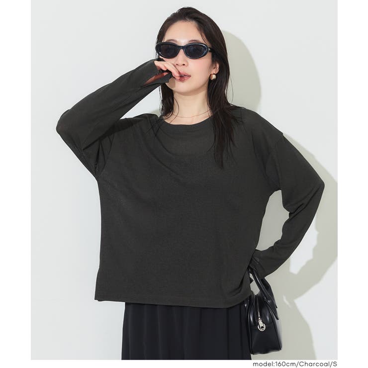 [Charcoal] | 〈予約開始〉〈26ss新色登場〉シアージョーゼットオーバーTシャツ | coca