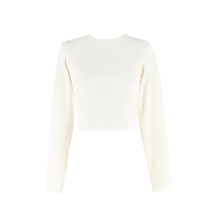 スタイルアップを叶えるクロップド丈ニットトップス | coca | 詳細画像2 