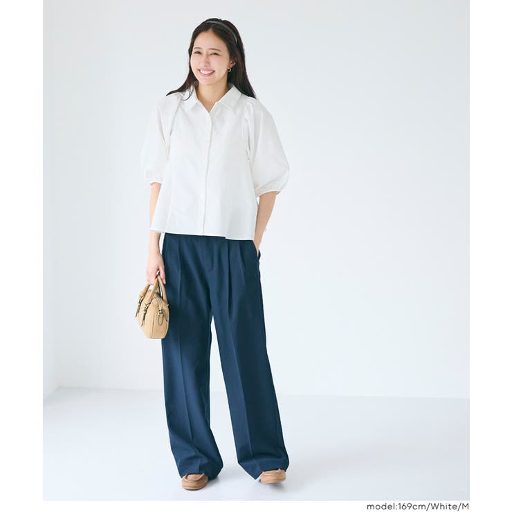 〈26ss新色登場〉パフスリーブフレアシャツ | coca | 詳細画像5 