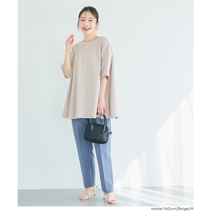 〈26ss新色登場〉エンボスAライン半袖チュニック【速乾・イージーケア】 | coca | 詳細画像11 