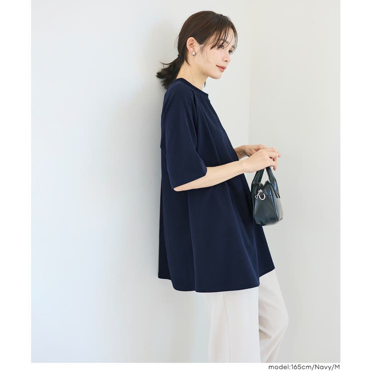 〈26ss新色登場〉エンボスAライン半袖チュニック【速乾・イージーケア】 | coca | 詳細画像21 