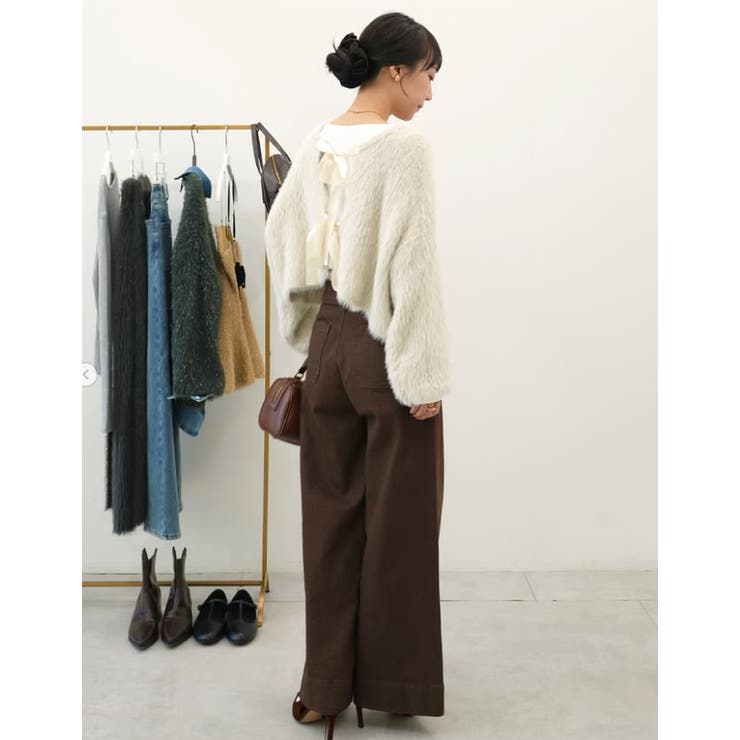 着こなし自在！リボンが可愛い2wayニットカーディガン | coca | 詳細画像19 