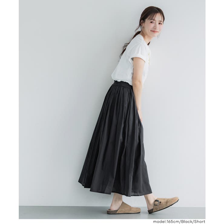 【26ss新色追加/着映え度120%！】鮮やかカラーコットンボイルスカート | coca | 詳細画像8 