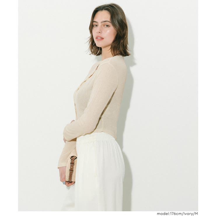 シアージョーゼットコンパクトカーディガン | coca | 詳細画像9 