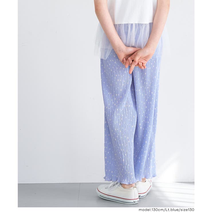 親子お揃い楊柳プリーツドットパンツ | coca | 詳細画像11 