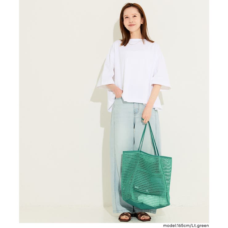 夏のレジャーに大活躍◎中身が見えるメッシュトートバッグ | coca | 詳細画像9 