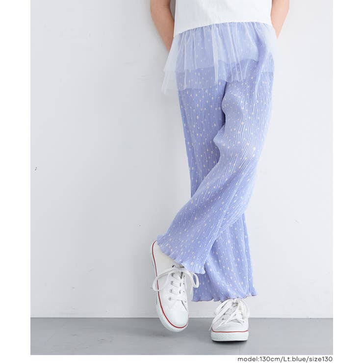 親子お揃い楊柳プリーツドットパンツ | coca | 詳細画像12 