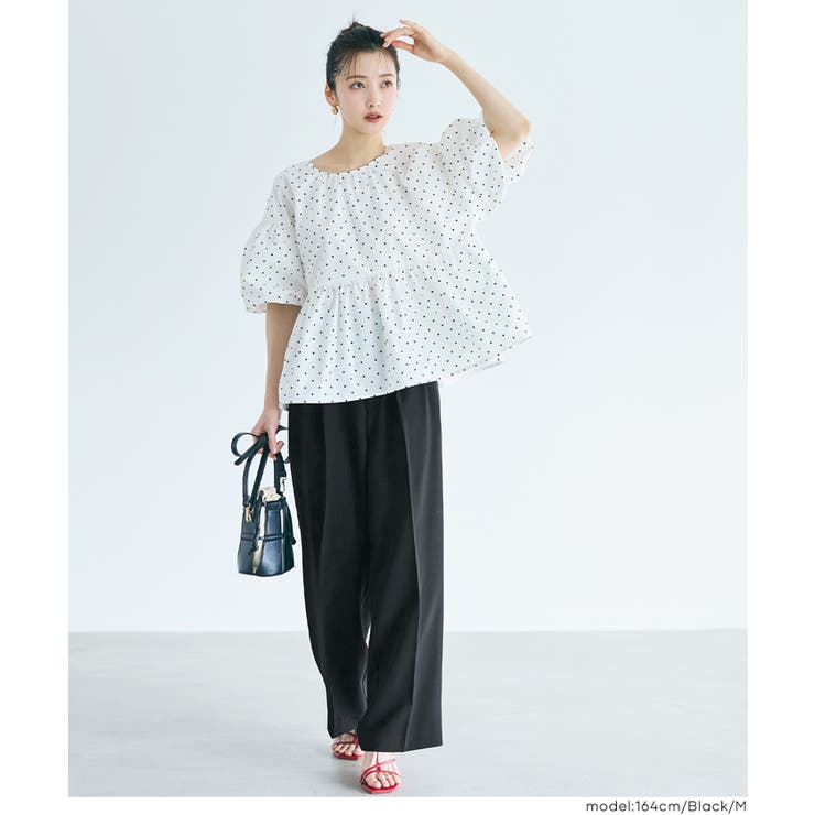 〈26ss新色登場〉ダブルクロスワイドパンツ〈セットアップ対応〉 | coca | 詳細画像6 