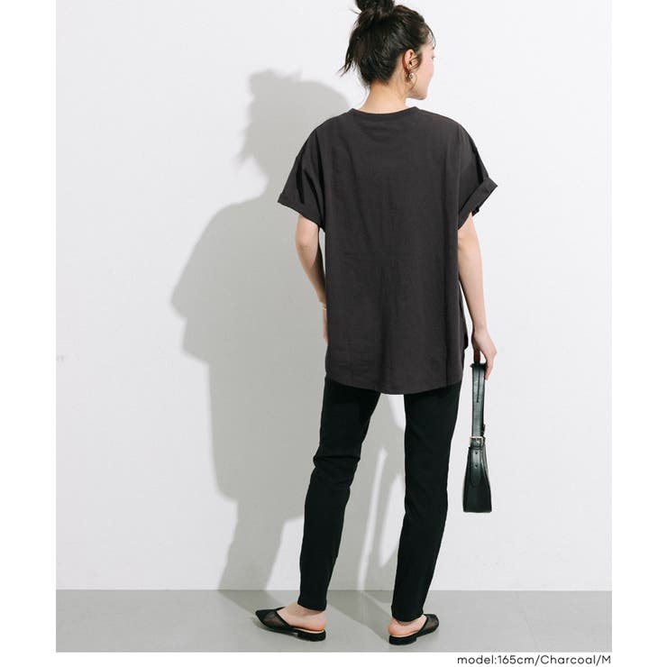テールカットカレッジビッグTシャツ | coca | 詳細画像14 
