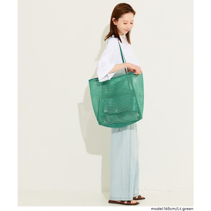 夏のレジャーに大活躍◎中身が見えるメッシュトートバッグ | coca | 詳細画像10 