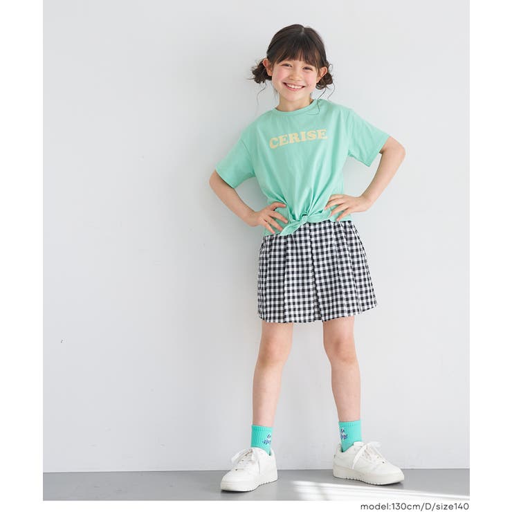 裾リボン結びTシャツ キッズ | coca | 詳細画像11 