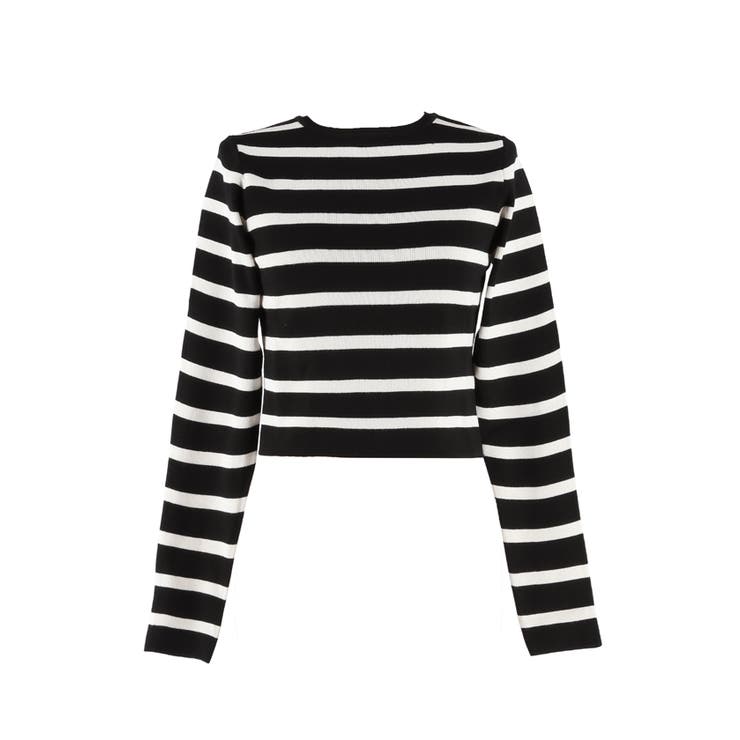 スタイルアップを叶えるクロップド丈ニットトップス | coca | 詳細画像6 