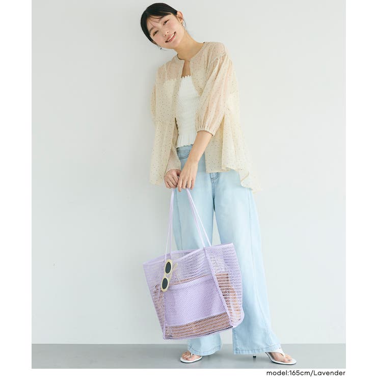 夏のレジャーに大活躍◎中身が見えるメッシュトートバッグ | coca | 詳細画像17 