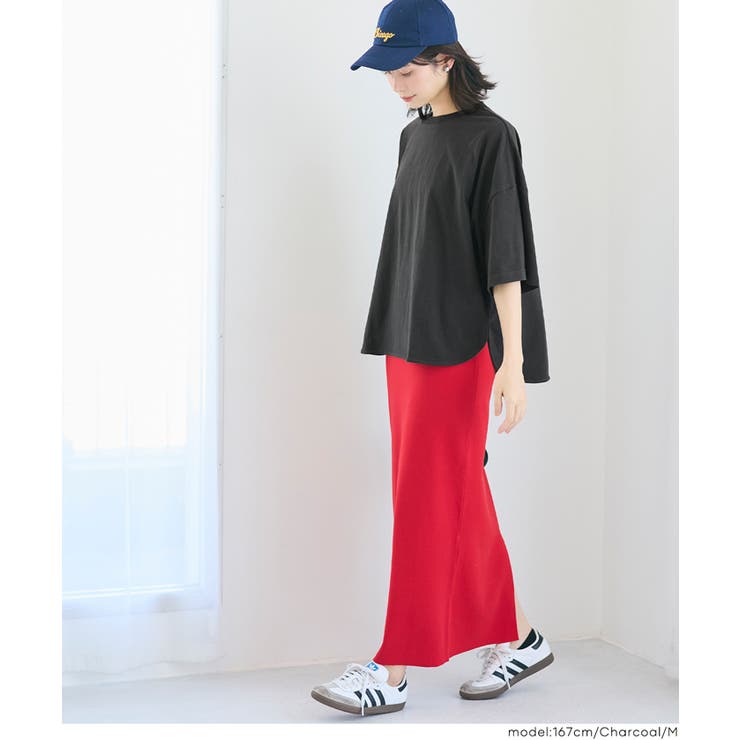 〈26ss新色登場〉着回し力抜群！5部袖ビッグTシャツ | coca | 詳細画像10 