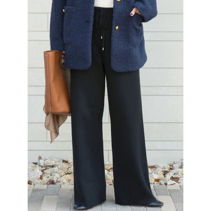 【DAILY WARM】裏シャギーニットパンツ レディース | coca | 詳細画像32 