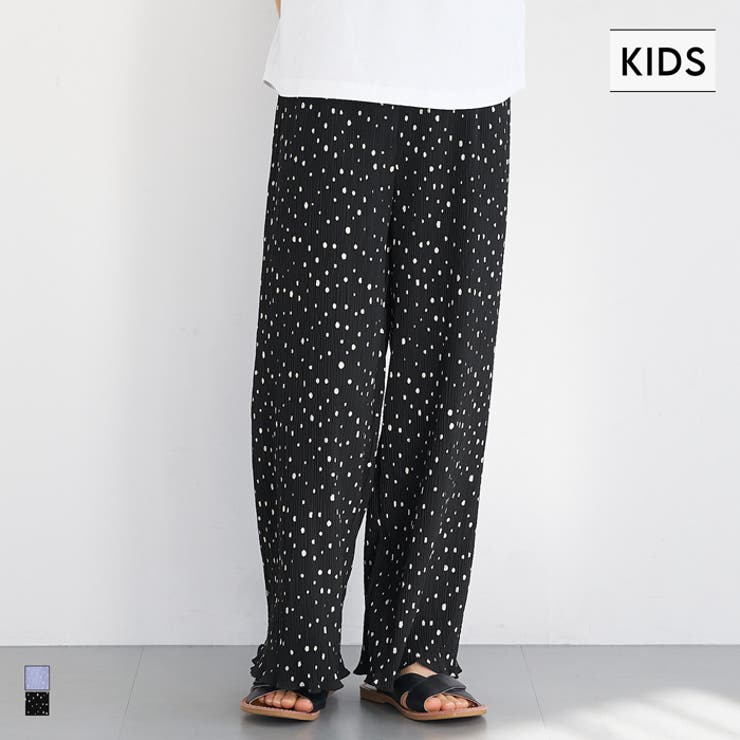 親子お揃い楊柳プリーツドットパンツ | coca | 詳細画像1 