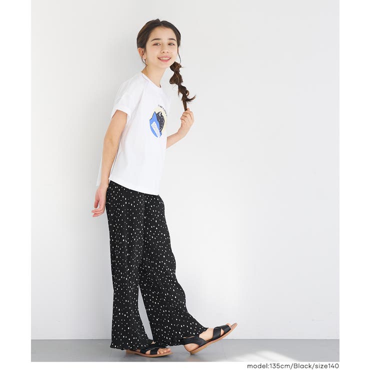 親子お揃い楊柳プリーツドットパンツ | coca | 詳細画像4 