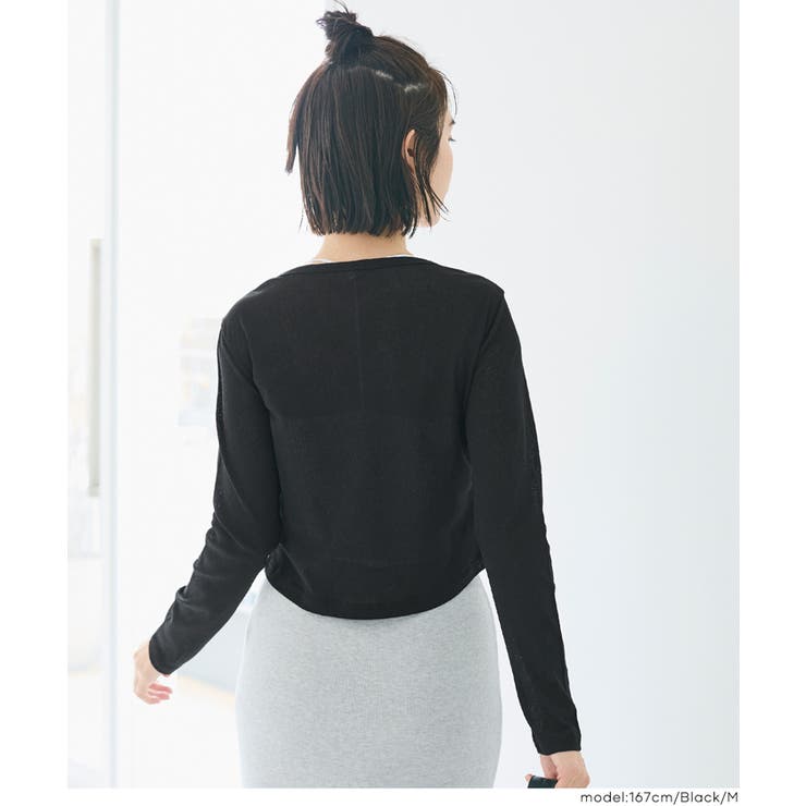 シアージョーゼットコンパクトカーディガン | coca | 詳細画像6 