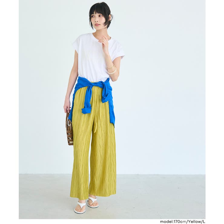 ＼26ssさらに新色登場／ウェーブプリーツパンツ【西山茉希様着用】 | coca | 詳細画像8 