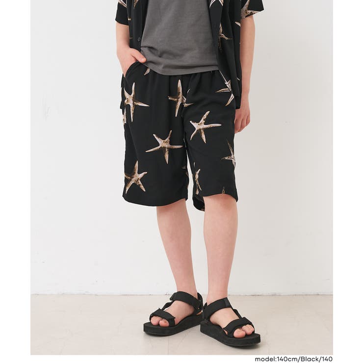 親子お揃いレーヨンヒトデハーフパンツ キッズ | coca | 詳細画像4 