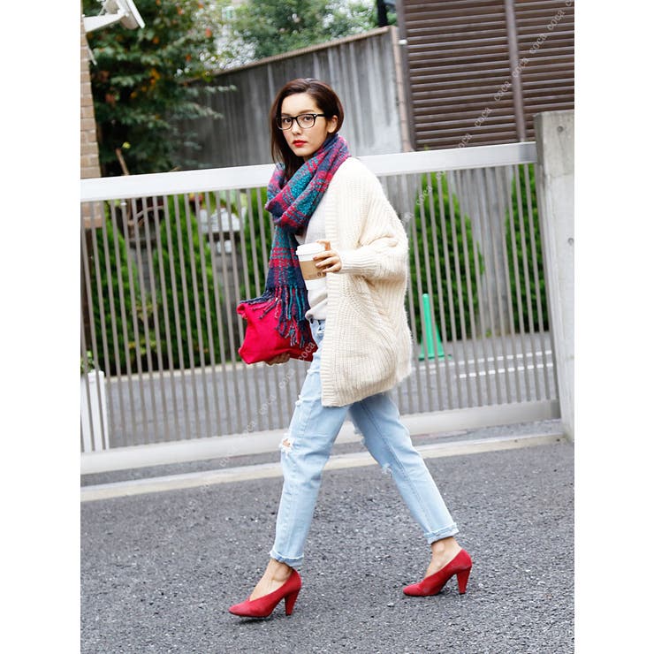 ぽっきり大きめドルマンモヘア風ニットカーディガン[品番