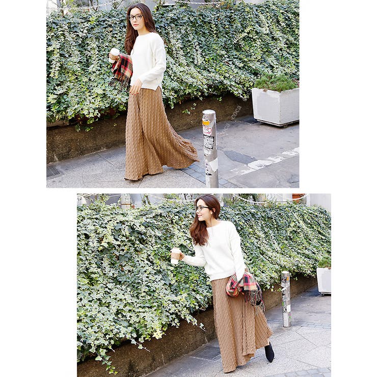 たっぷりニットのロングフレアスカートcocaオリジナル ランキング 12 品番 Pa Coca コカ のレディースファッション通販 Shoplist ショップリスト