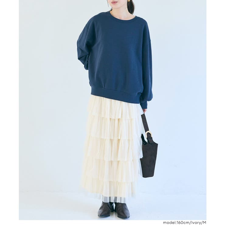 ふんわり華やぐ。チュールティアードスカート | coca | 詳細画像20 