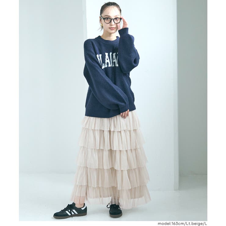 ふんわり華やぐ。チュールティアードスカート | coca | 詳細画像12 