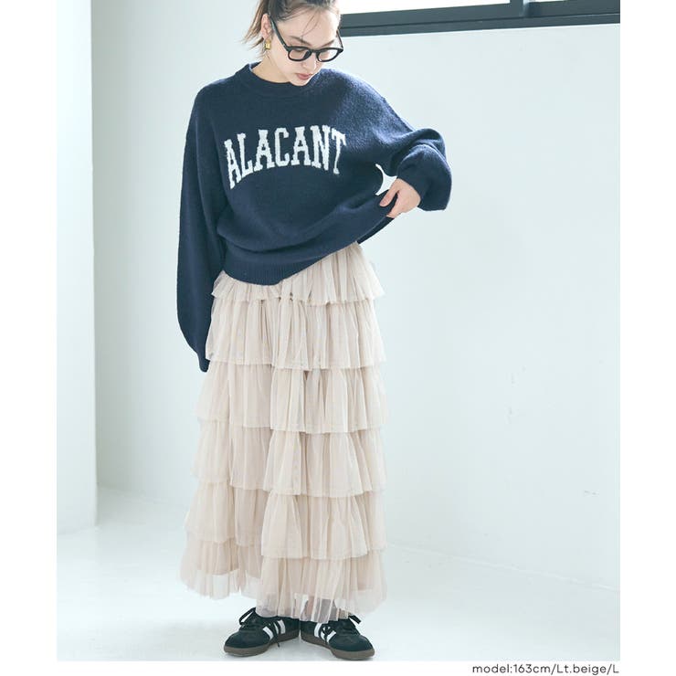 ふんわり華やぐ。チュールティアードスカート | coca | 詳細画像14 