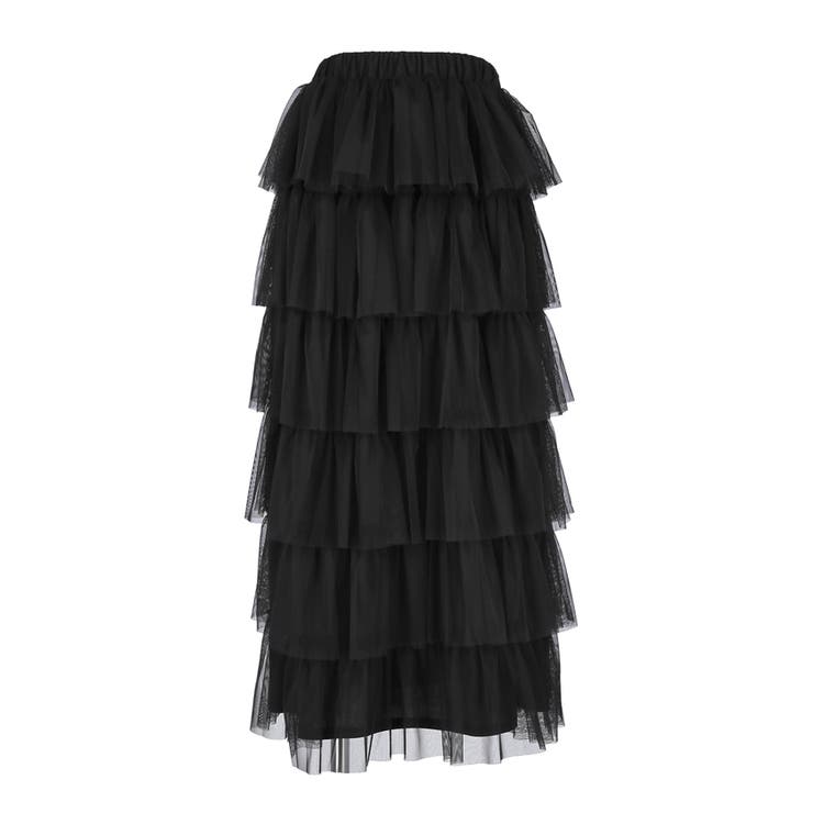 ふんわり華やぐ。チュールティアードスカート | coca | 詳細画像4 