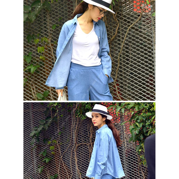 羽織にも使えるシンプル無地カラーシャツ(【G15】 レディースファッション トッ… | coca | 詳細画像4 