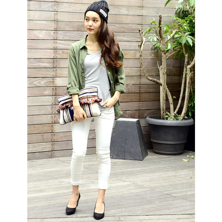 羽織にも使えるシンプル無地カラーシャツ(【G15】 レディースファッション トッ… | coca | 詳細画像5 