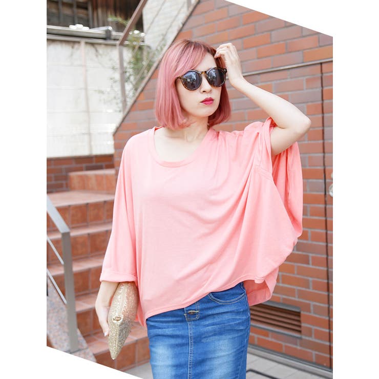 パステルカラーゆったりドルマンスリーブトップス | coca | 詳細画像4 