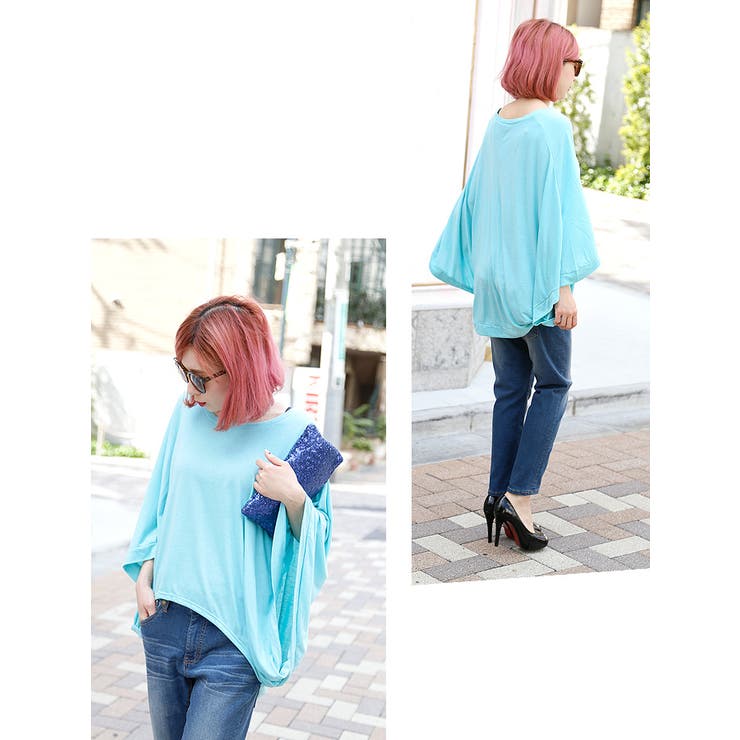 パステルカラーゆったりドルマンスリーブトップス | coca | 詳細画像9 