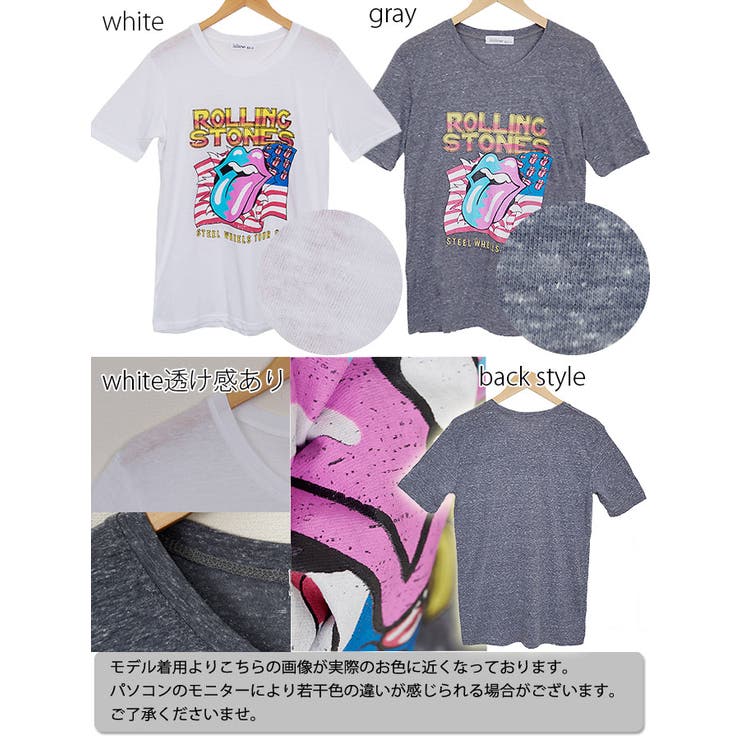 ヴィンテージ風ロックTシャツ | coca | 詳細画像3 