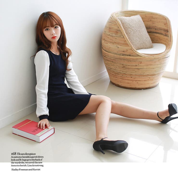 冬新作 袖切り替え ワンピース 品番 Jp Lovers ラバーズ のレディースファッション通販 Shoplist ショップリスト